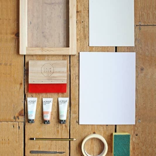 Calm Club DIY Screen Printing Kit