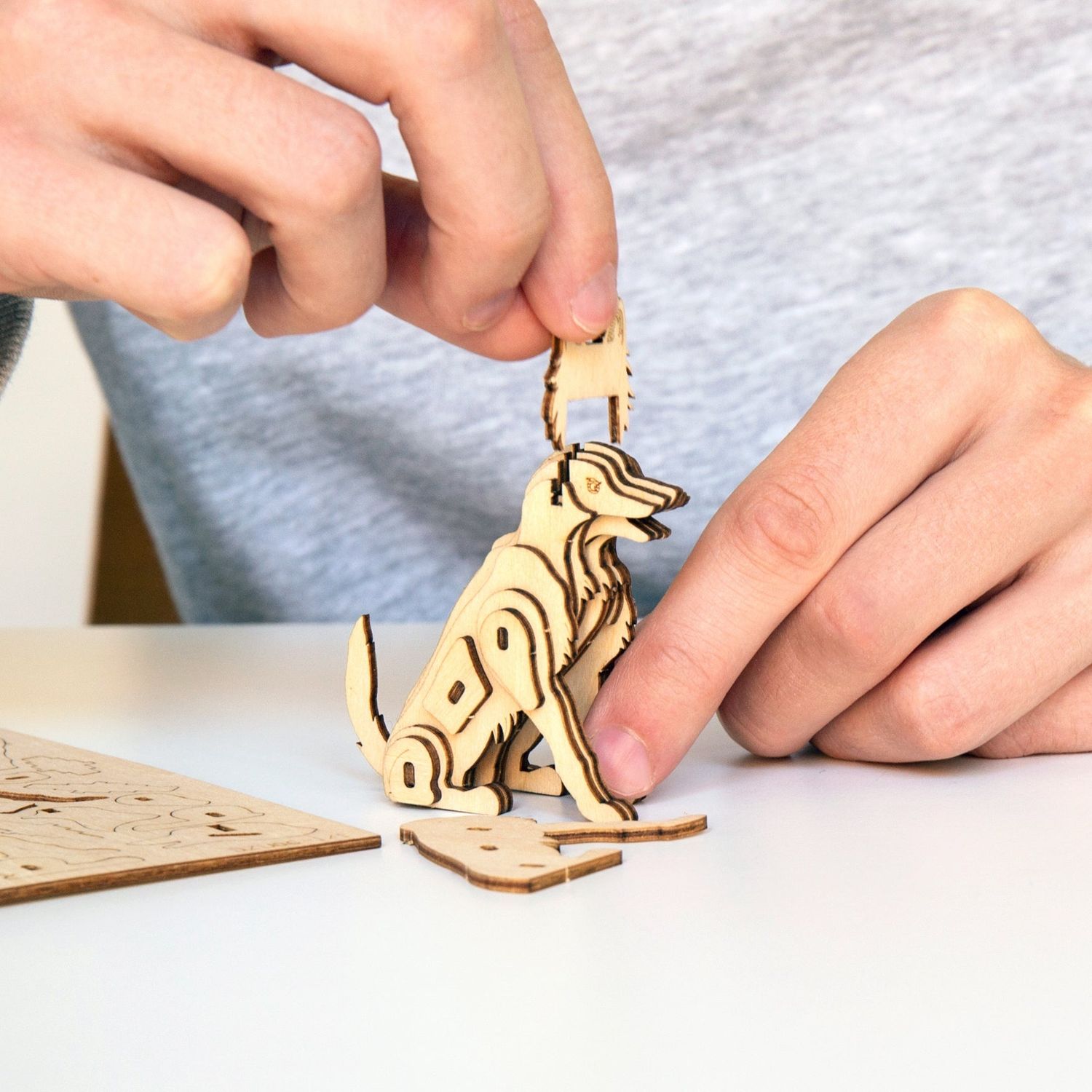 DOG 3D WOODEN PUZZLE