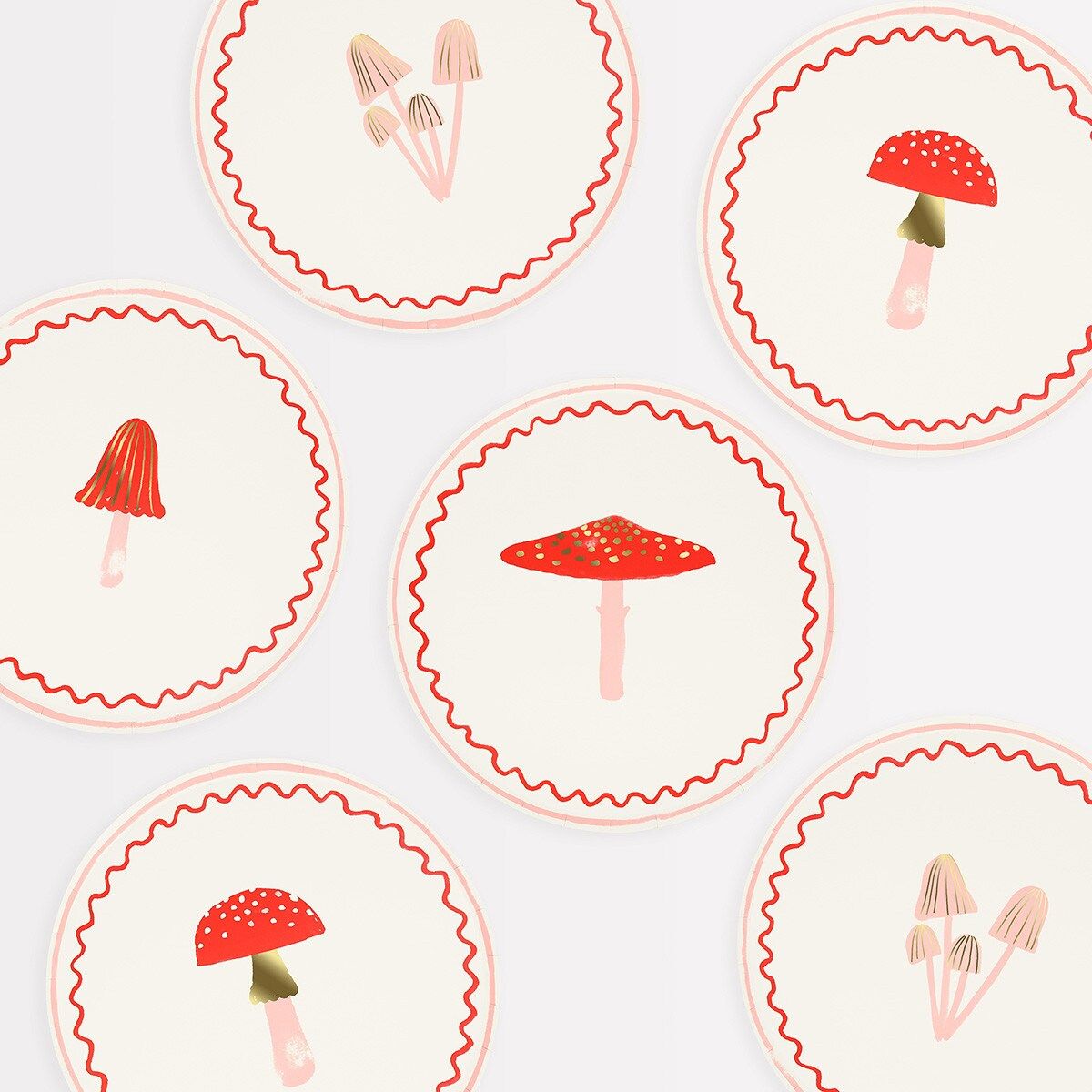 Merry Mushrooms Side Plates