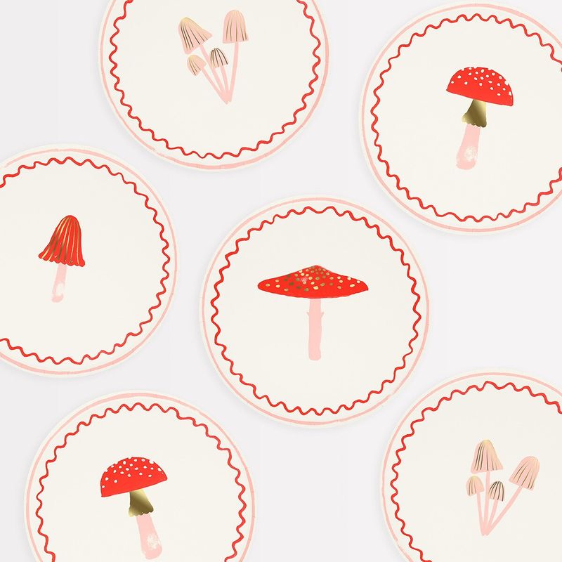 Merry Mushrooms Side Plates