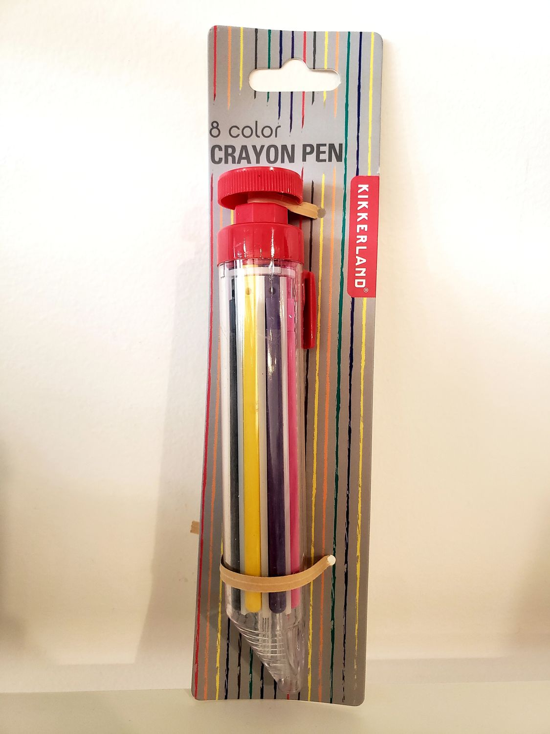 8 color crayon pen