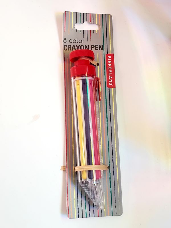 8 color crayon pen