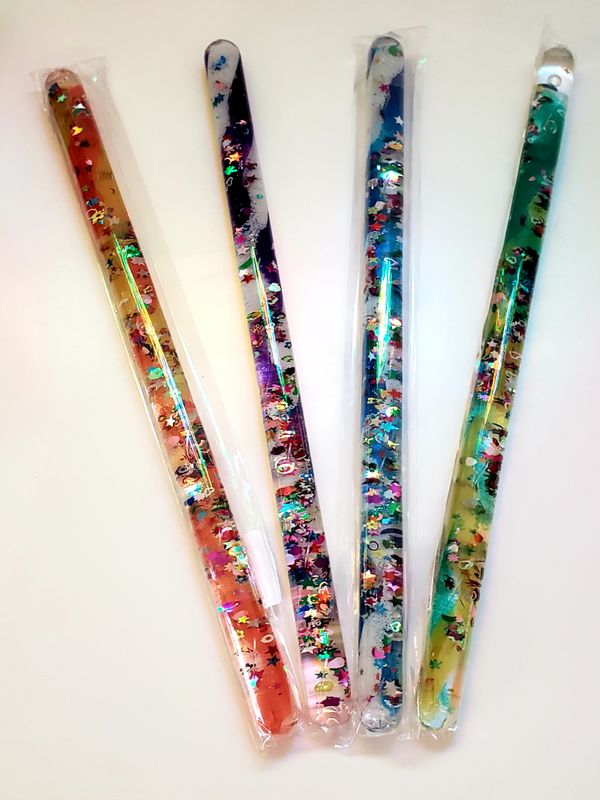 Jumbo Spiral Glitter Wand