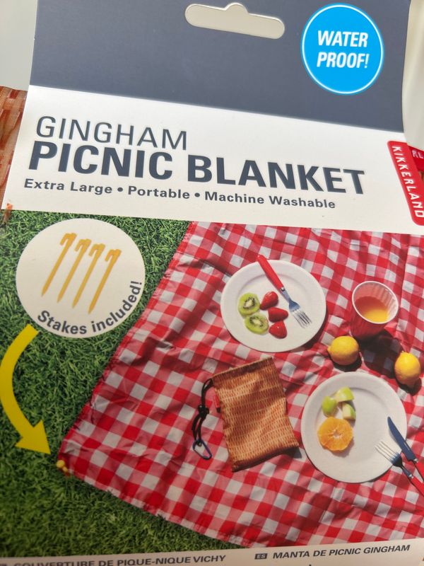 Gingham Picnic Blanket