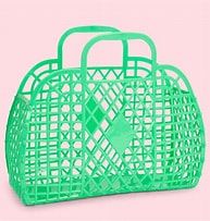 RETRO BASKET - Small Green