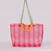 Mesh Market Bag, Floral Stripe