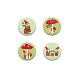 Gnome Mushroom Button Ass