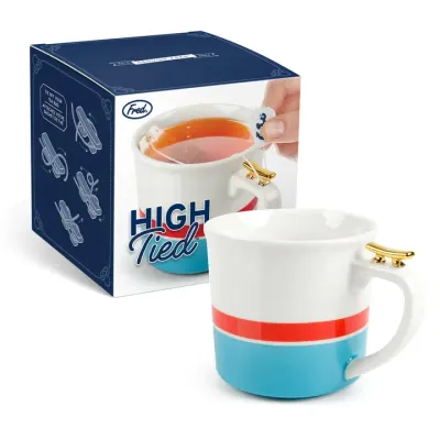 HIGH TIED Tea Mug - 12oz Ceramic Mug with Nautical Design