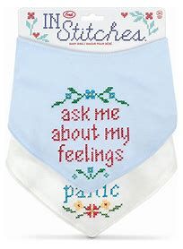 In Stitches - Teething Bibs - Set of 2