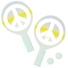 Mini Beach Bats Peace Sign