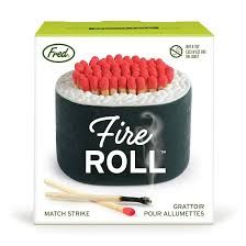 FIRE ROLL - Sushi Match Striker and Storage
