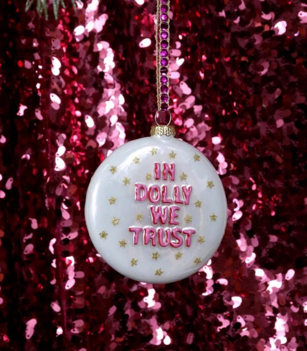 IN DOLLY WE TRUST ORNAMENT