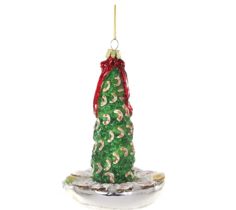 RETRO SHRIMP COCKTAIL PARTY TREE ORNAMENT