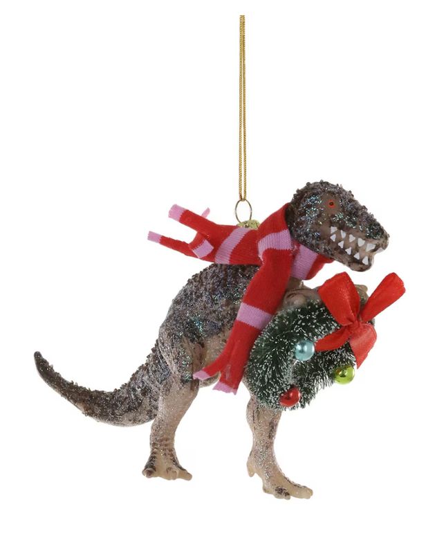 FESTIVE T-REX ORNAMENT