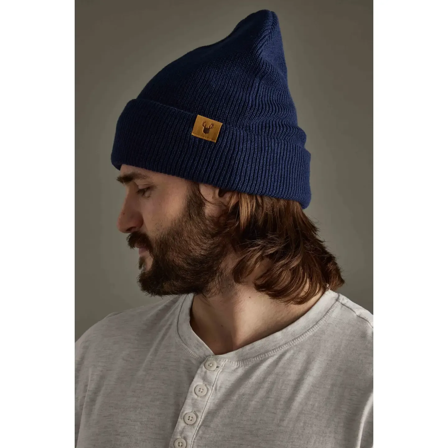 Navy Knit Beanie