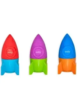 Blast Off Rocket Eraser &amp; Pencil Sharpener
