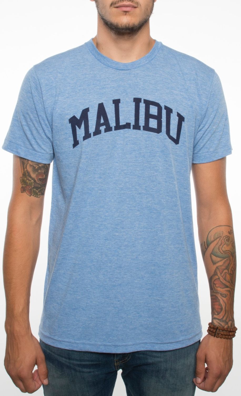 Malibu Arch Tee, Color: Ath Blue, Size: 2XL