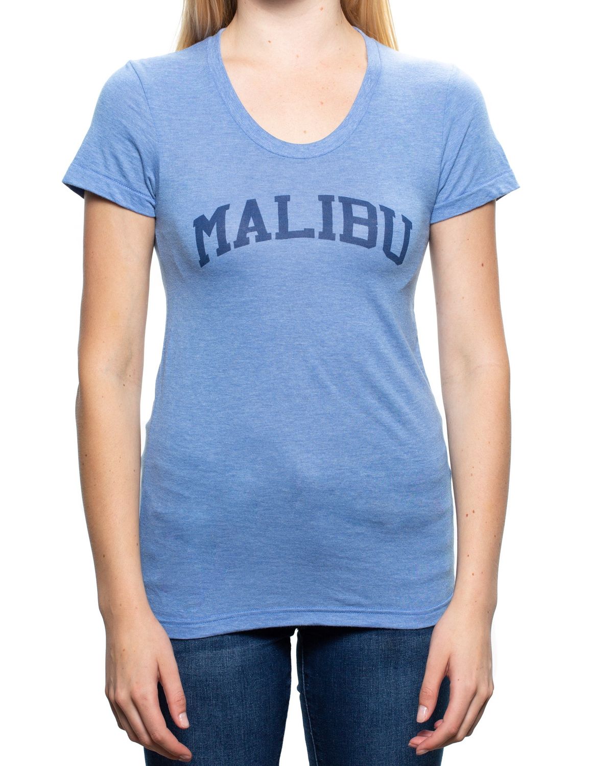 Malibu Women's Tri-Blend Tee, Color: Ath Blue, Size: XL