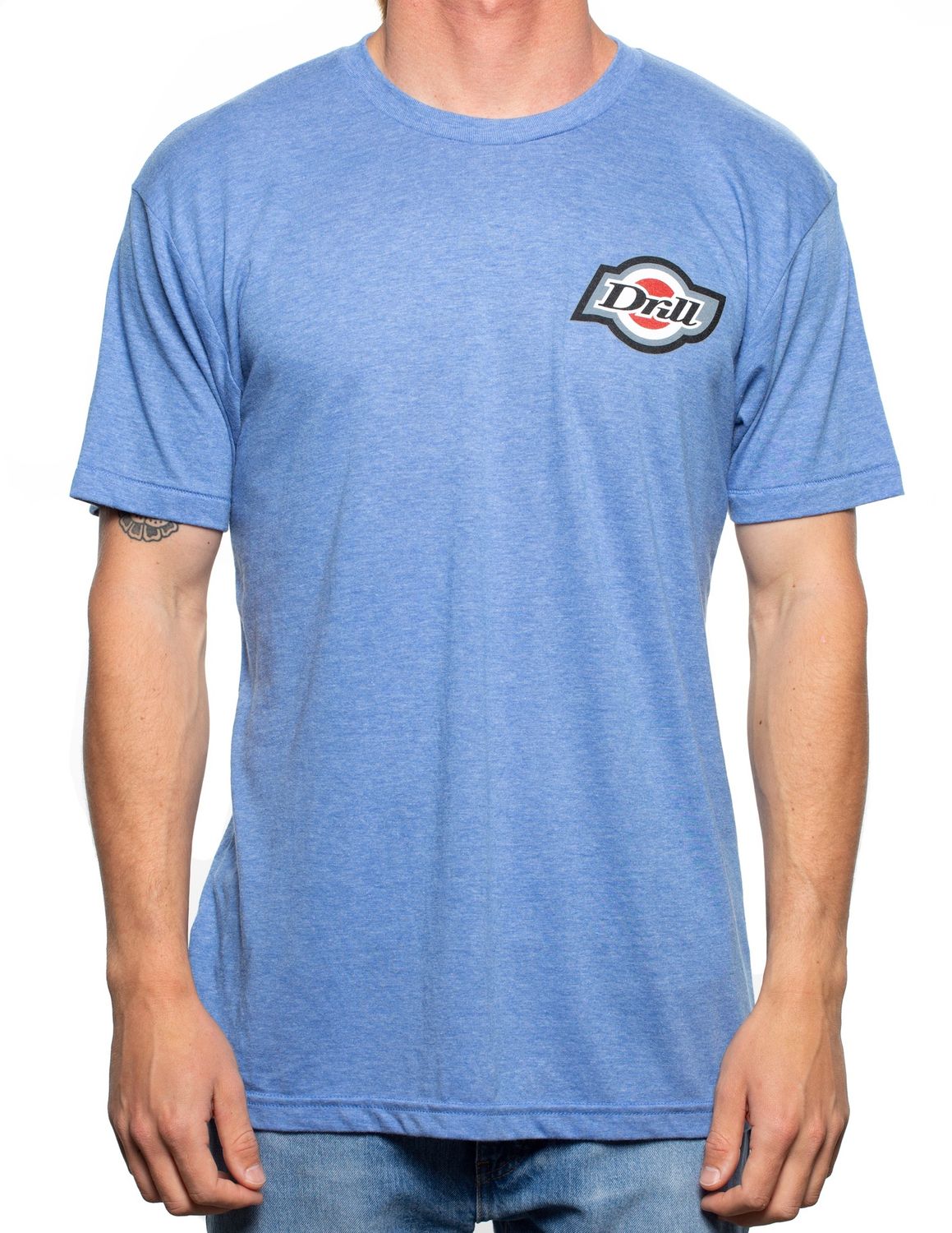 Drill Insignia Tee, Color: Ath Blue, Size: XS