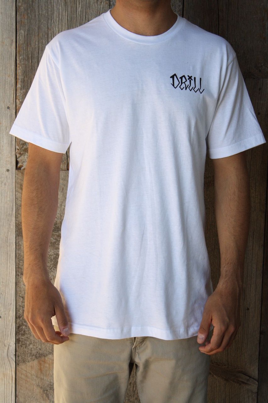 Drill Pool Skater Tee, type: White, Size: 2XL