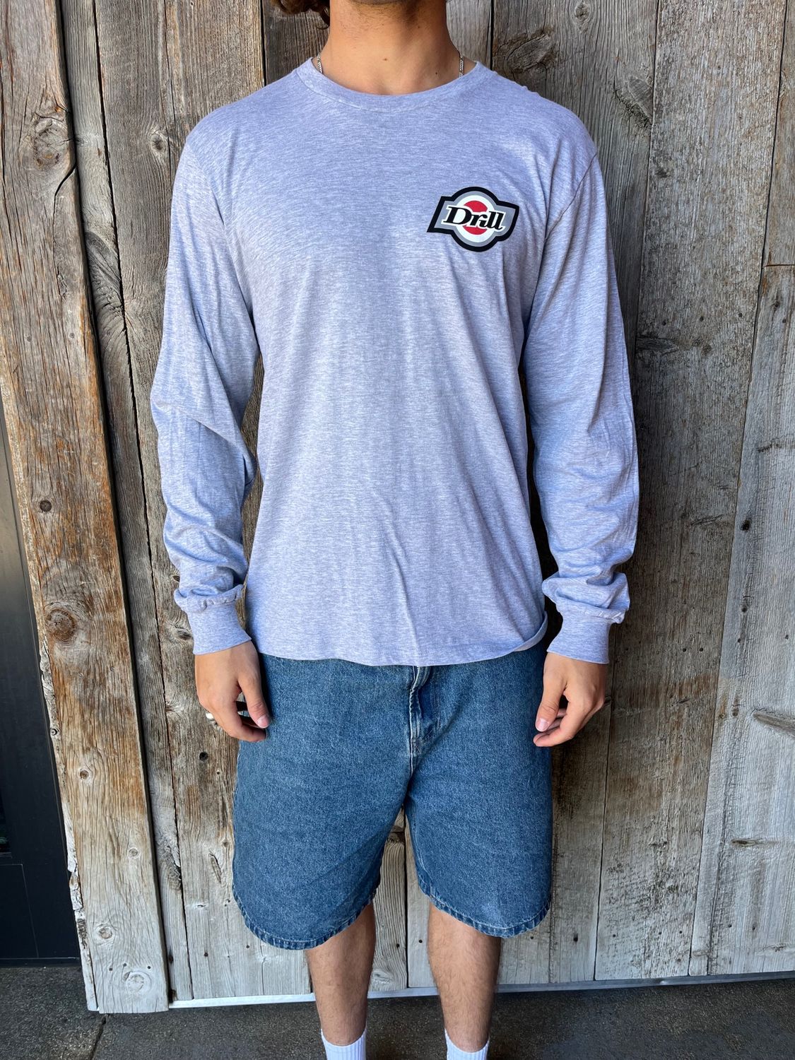 Drill Insignia L/S Tee, type: H. Grey, Size: 2XL