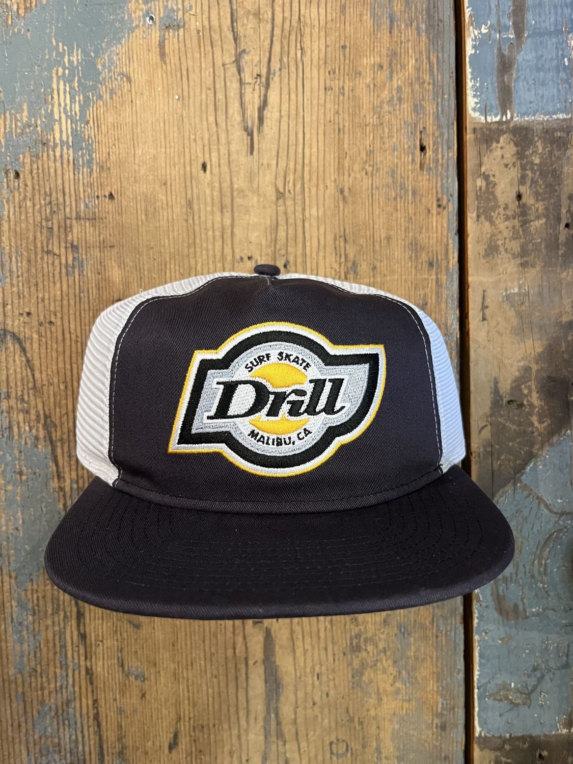 Drill Insignia Half Structure Trucker, Color: Black, Size: OS