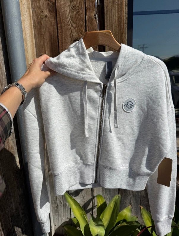 Moana Cropped Zip-Up Hoodie