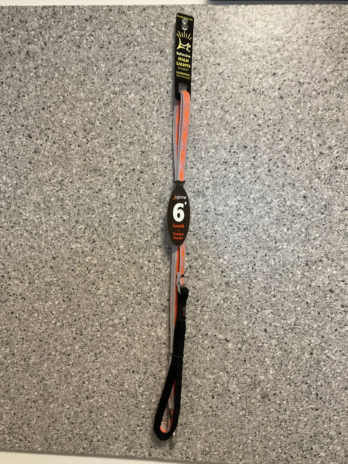 Leash 1/2 in 6 ft Orange Diamond
