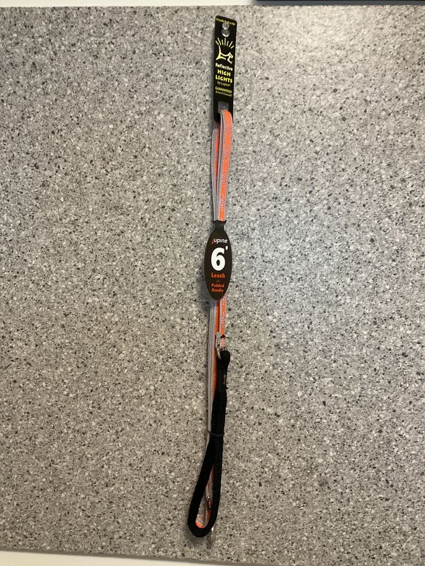 Leash 1/2 in 6 ft Orange Diamond