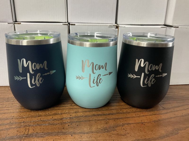 Wine Mug 12 oz Mom Life