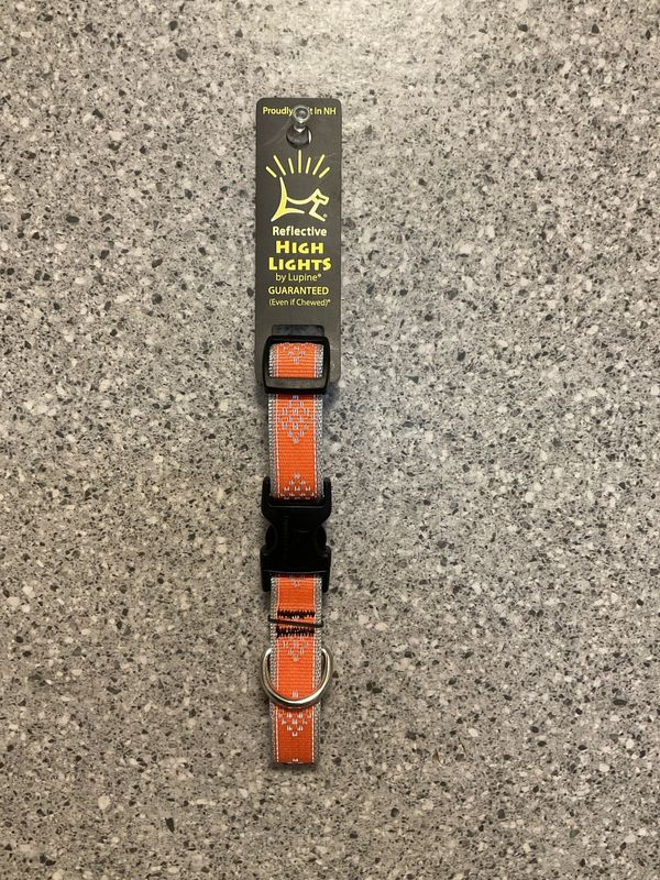 Adjustable Collar 3/4 in 9-14&quot; Orange Diamond