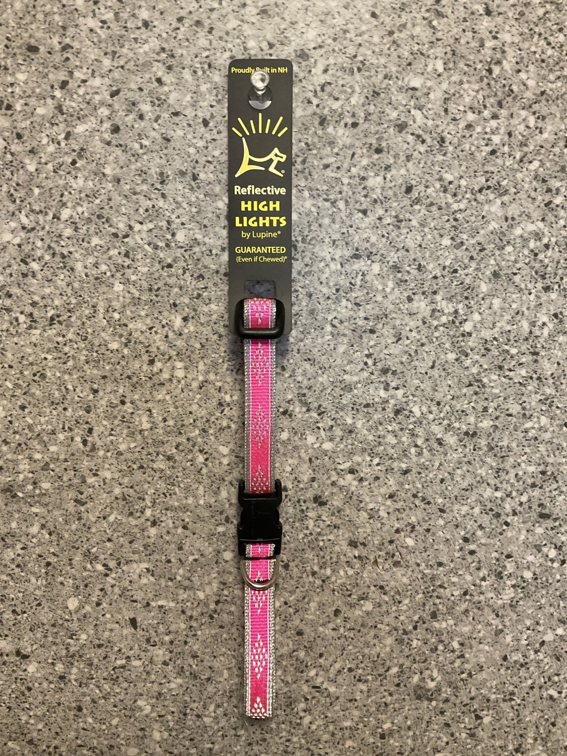 Adjustable Collar 1/2 in 10-16&quot; Pink Diamond