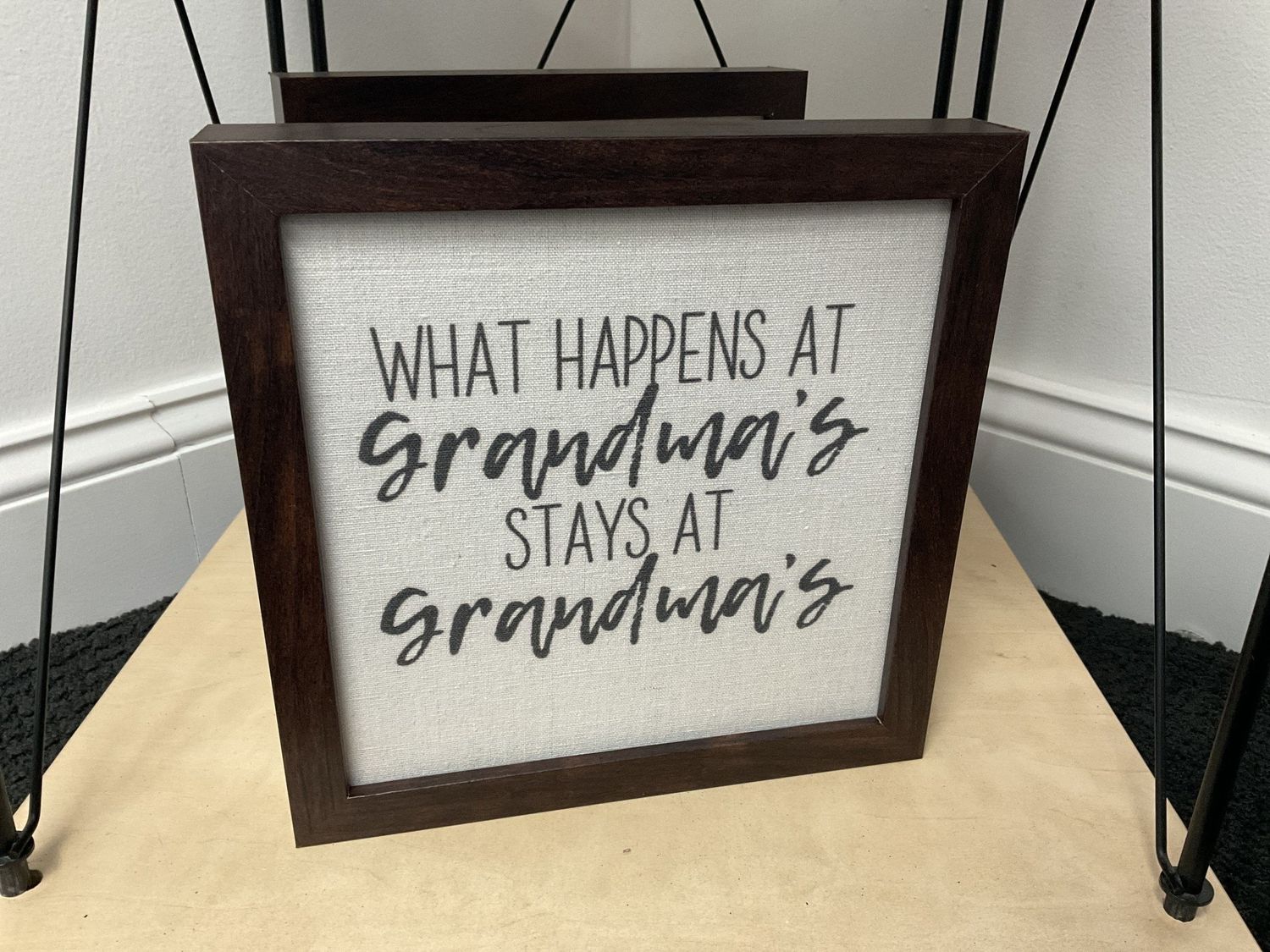 Sign 9 x 9 What Happens at Grandma&#39;s