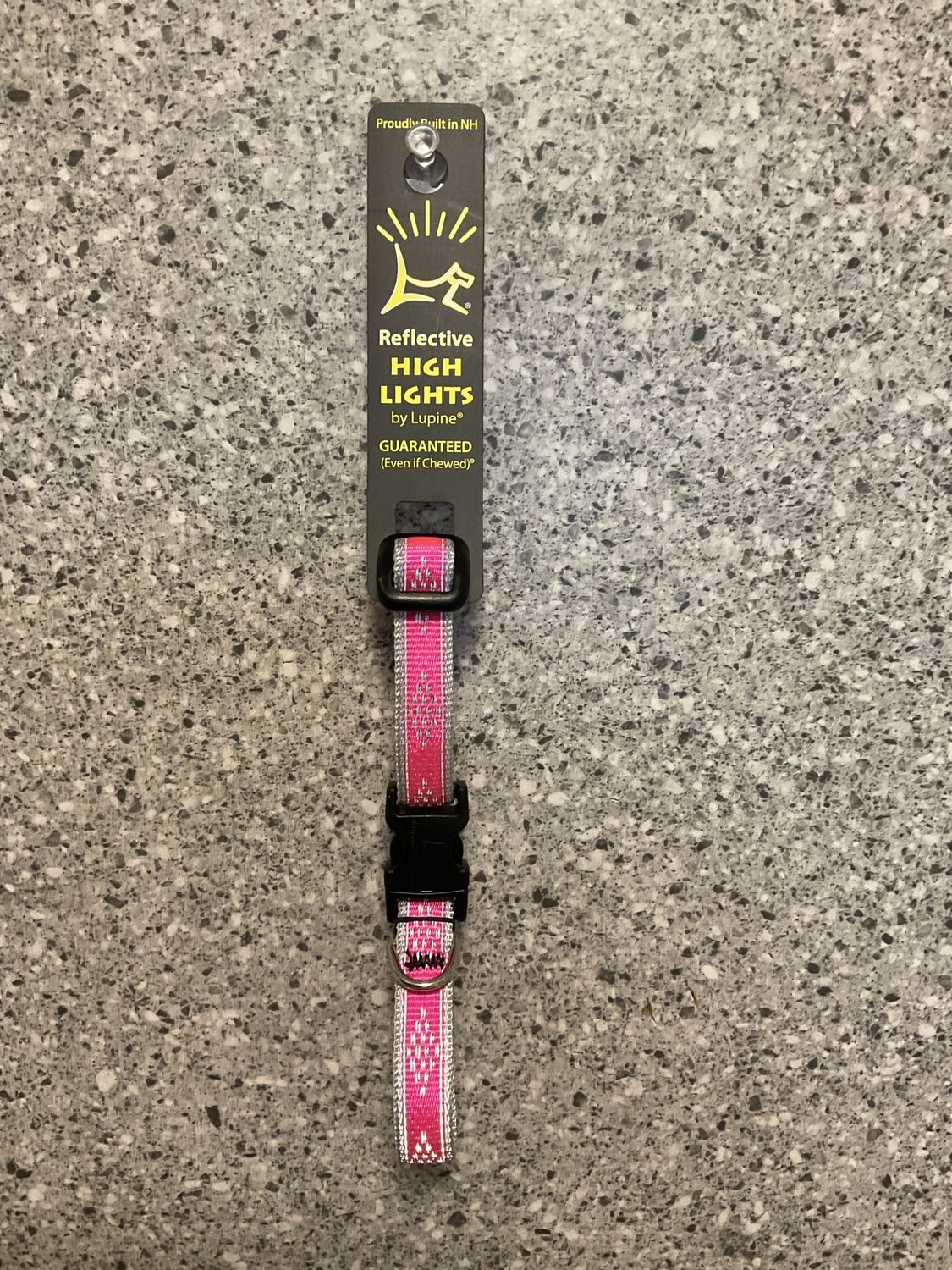 Adjustable Collar 1/2 in 8-12&quot; Pink Diamond