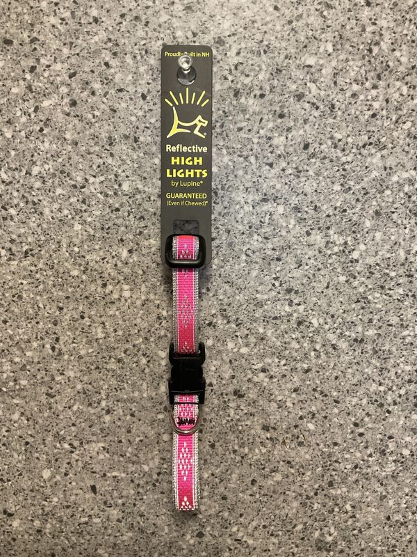 Adjustable Collar 1/2 in 8-12&quot; Pink Diamond