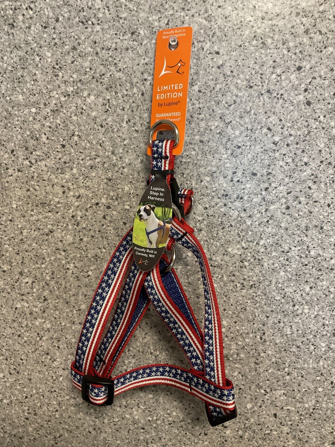 Step In Harness 3/4 in 15-21&quot; Stars N Stripes