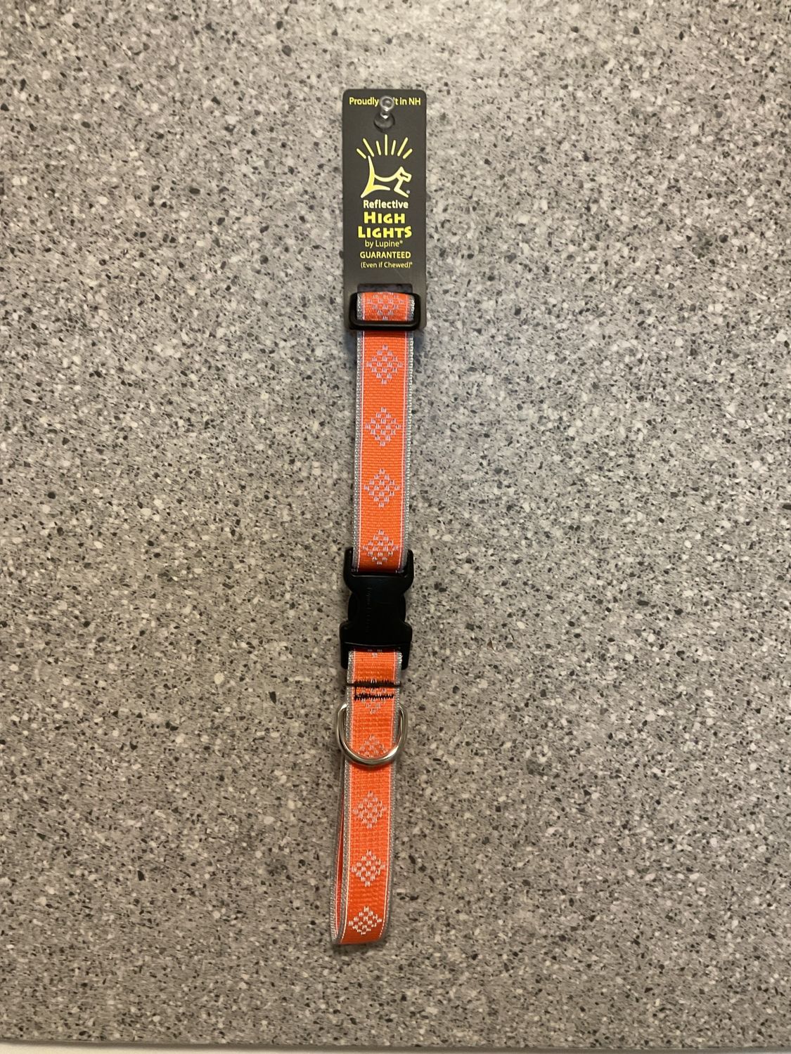 Adjustable Collar 1 in 16-28&quot; Orange Diamond