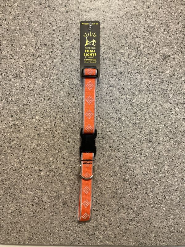 Adjustable Collar 1 in 16-28&quot; Orange Diamond