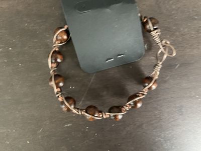 B8 Bracelet Brown and Gold