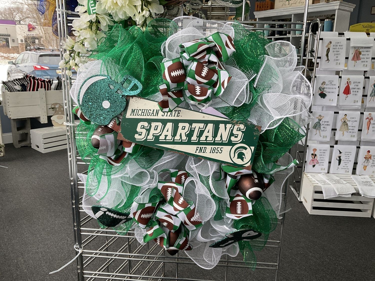 Mesh Michigan State Spartan with MI State Sign 1855