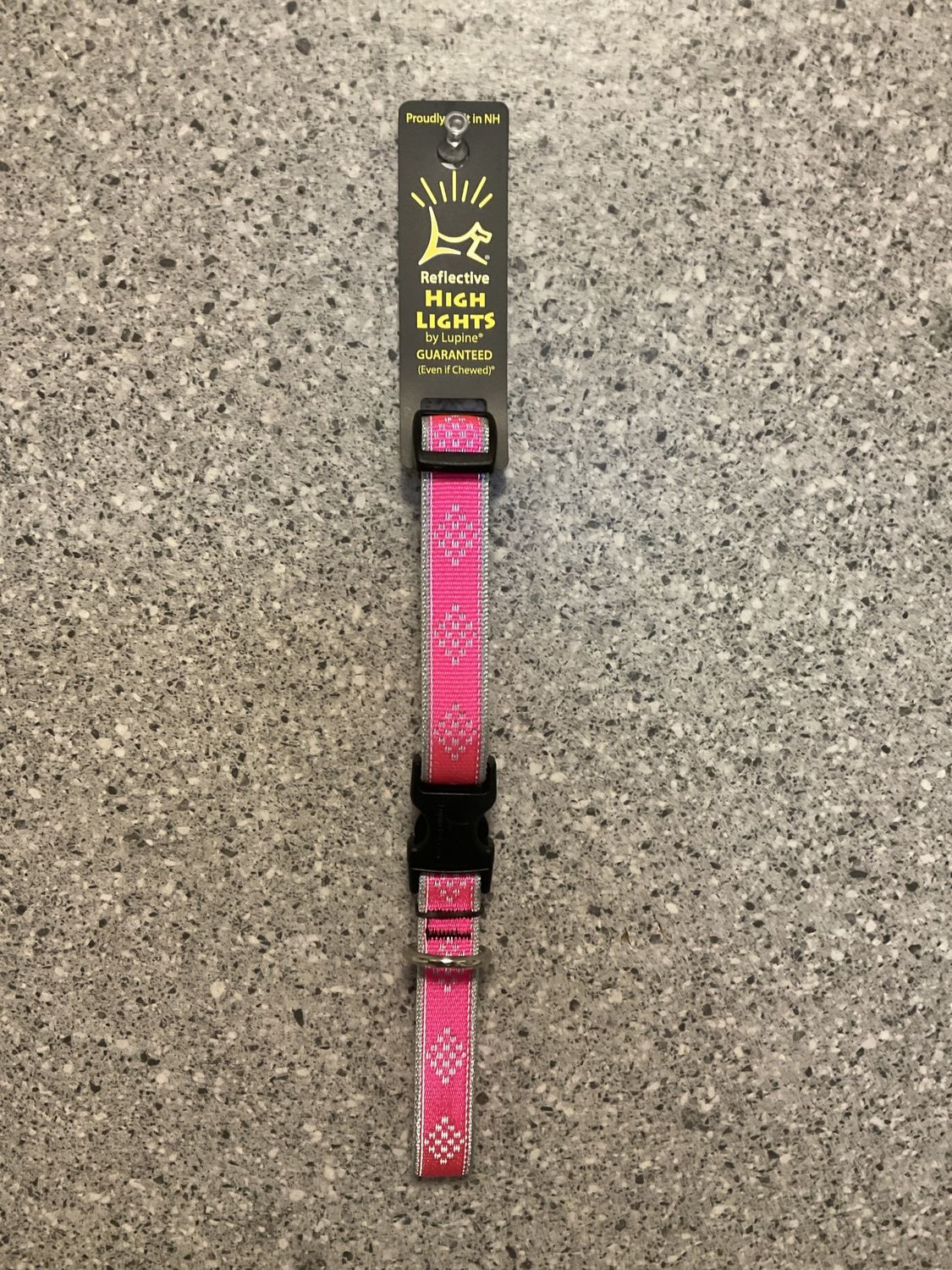 Adjustable Collar 3/4 in 13-22&quot; Pink Diamond