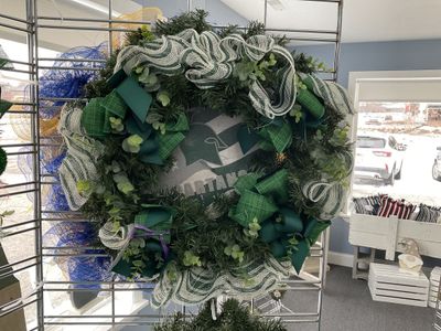 Evergreen Spartan Mi State Wreath 24 inches