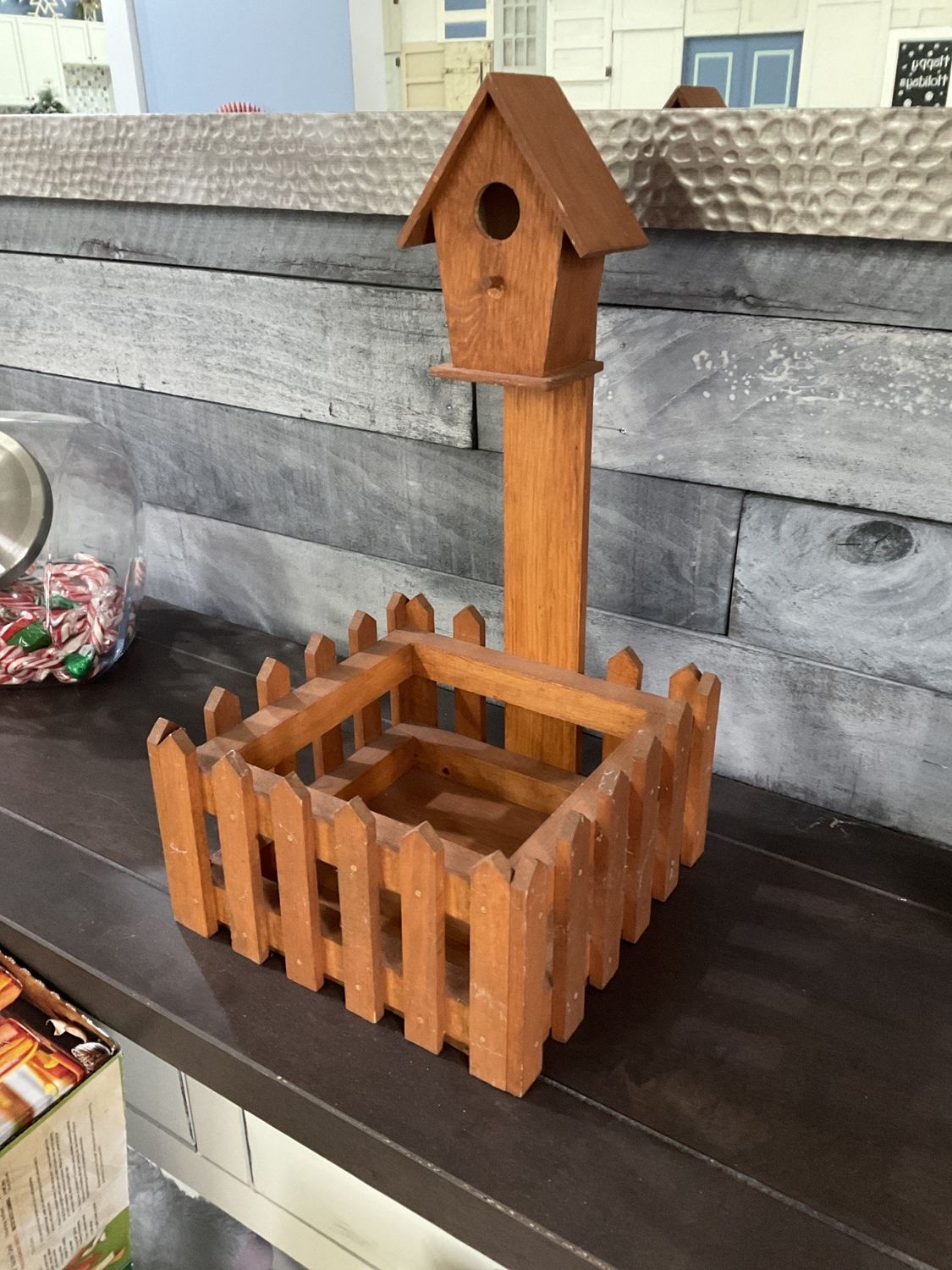Birdhouse Wooden Planter
