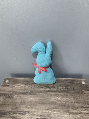 722 Rabbit Dark Blue w/Orange Ribbon Tie 4.5x1x8.5