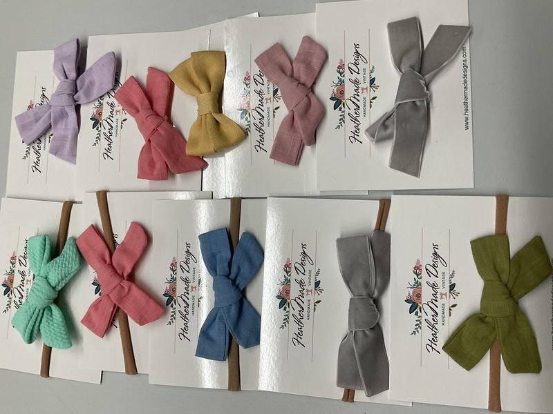 Heather Made Designs Hand Tied Bow