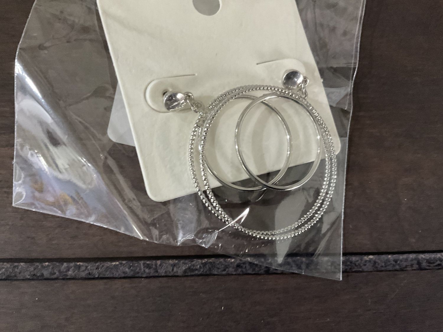 438 Double Circle Dangle Earring SI