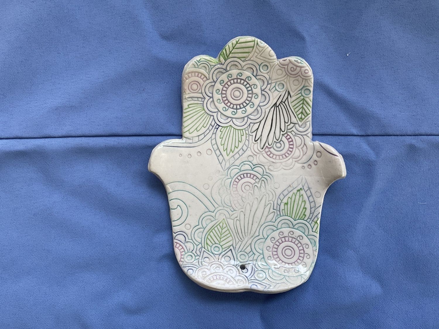 In Burner White with Leaves &amp; Flowers