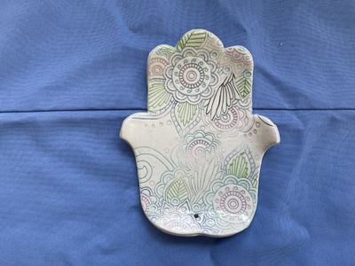 In Burner White with Leaves &amp; Flowers
