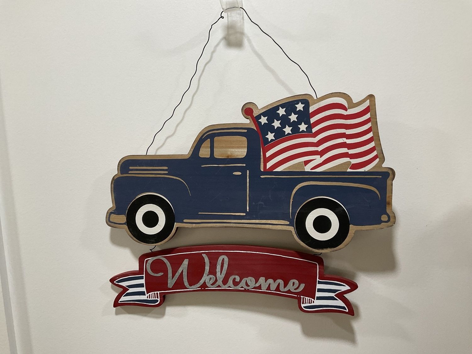 Welcome With Truck Patriotic