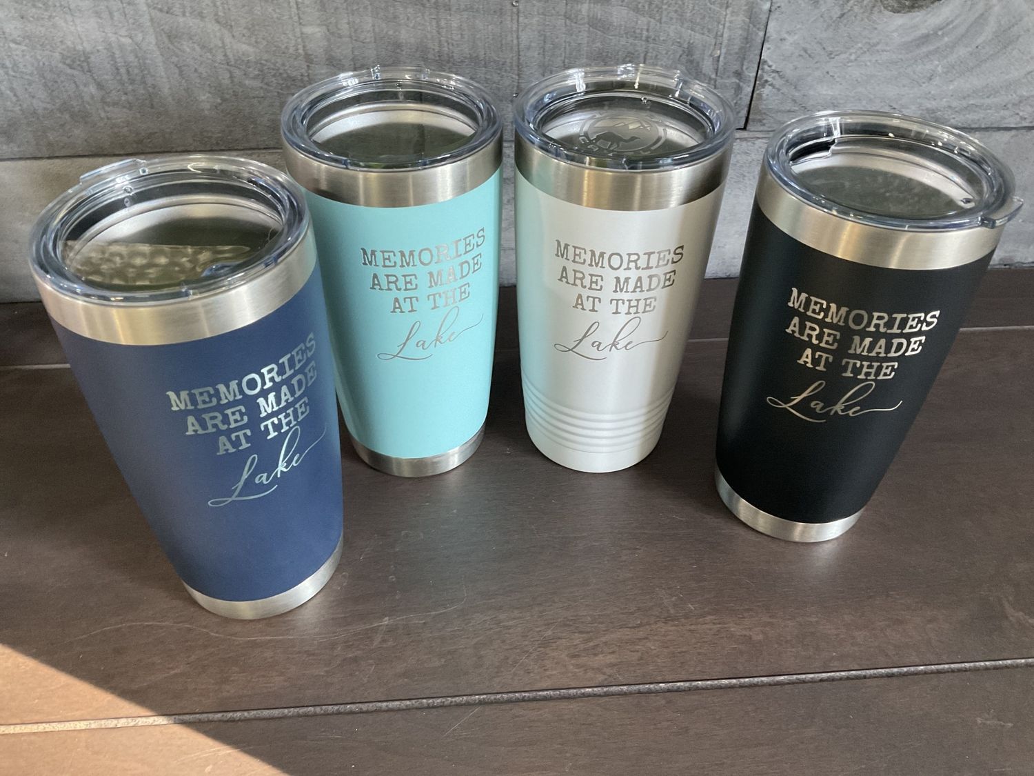 Name Drop Tumbler 20 oz At The Lake